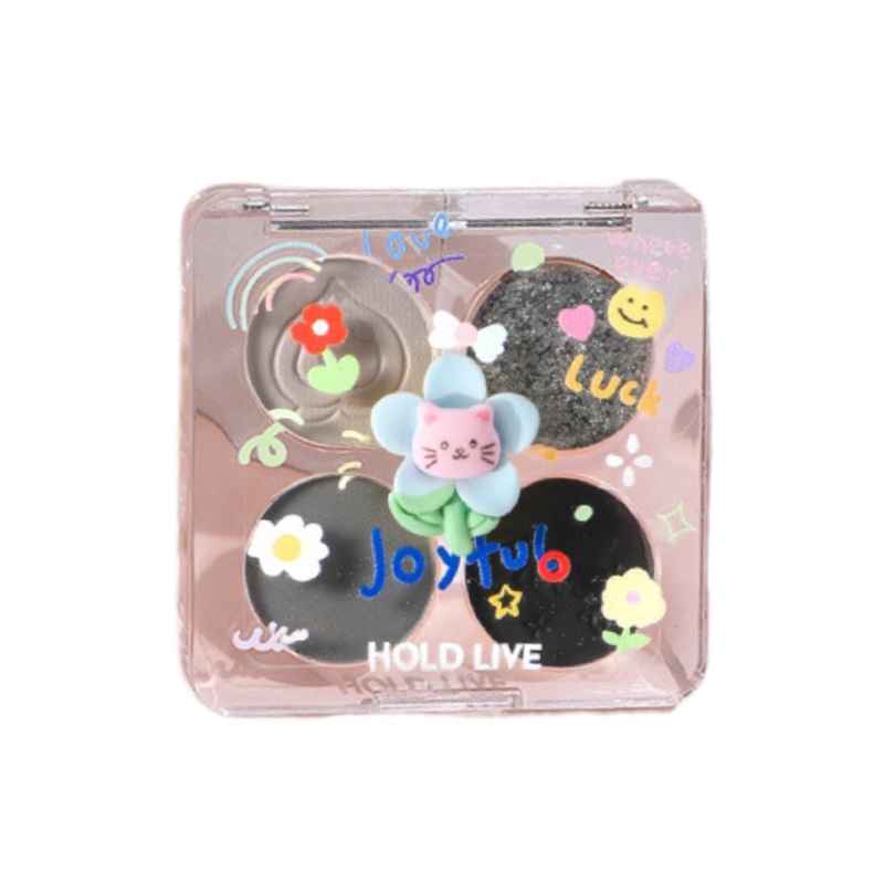 HOLD LIVE Cartoon Cute 4-color Eyeshadow Holdlive  1PCS H01 Excess Sugar