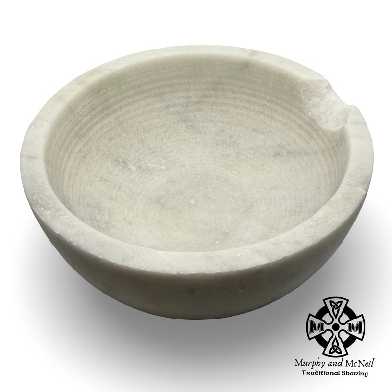 Marble Shaving Bowl – by Supply (Pre-Owned) White Marble
