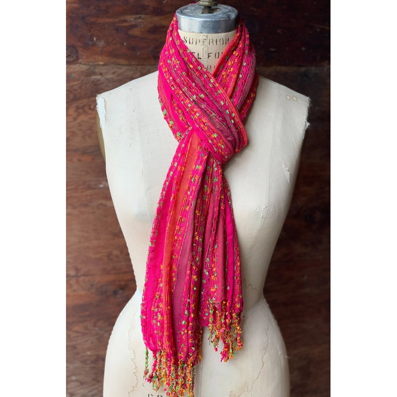 Dolma Pema Rayon Scarf – Pink