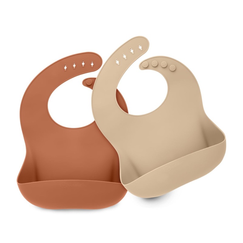 Silicone Bibs Terracotta