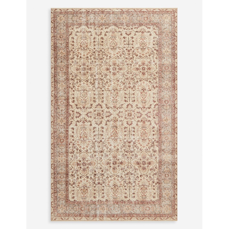 Vintage Turkish Hand-Knotted Wool Rug No. 295, 5’4″ x 8’12”
