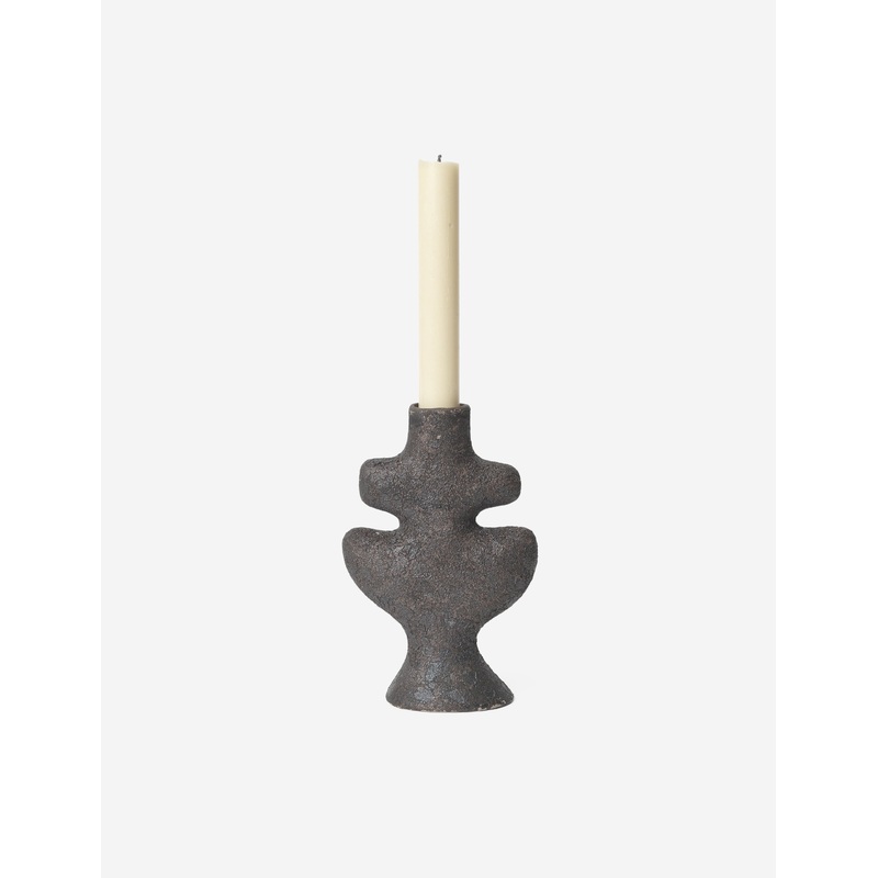 Yara Candle Holder by Ferm Living Charcoal / Small