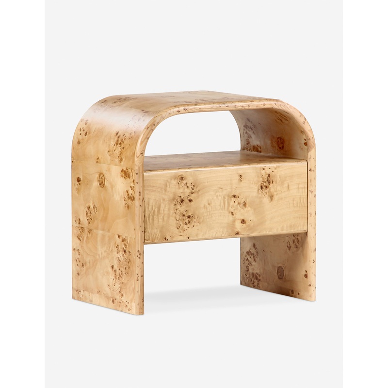Boyan Nightstand Natural Burl