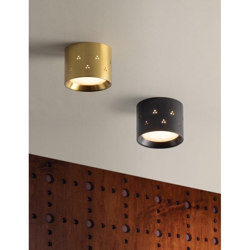 Caserta Flush Mount Light Antique Brass 4.5″Dia