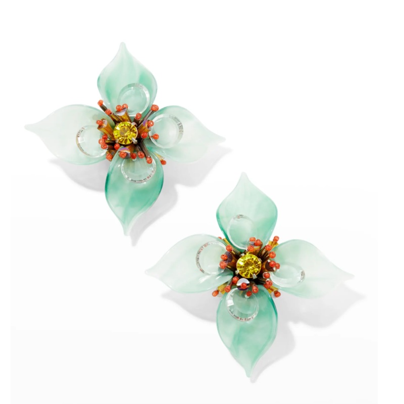 RESIN FLOWER EARRINGS