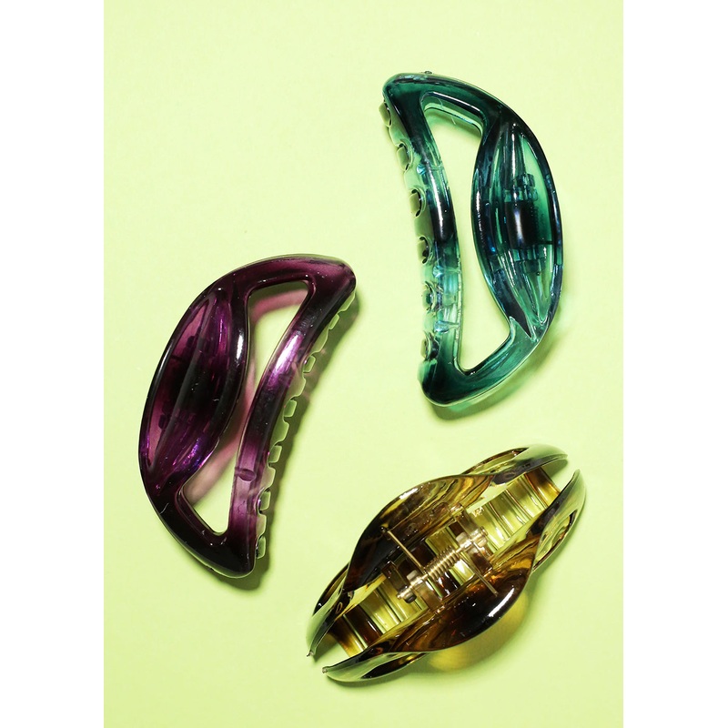 Rounded Jaw Clip Blue
