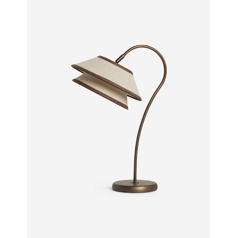 Pittman Table Lamp Ivory and Toffee