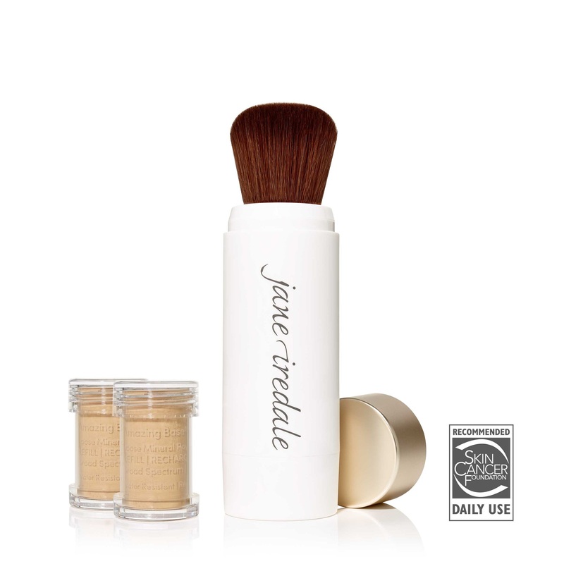 Jane Iredale Amazing Base Loose Mineral Powder Refillable Brush SPF 20 – Warm Sienna