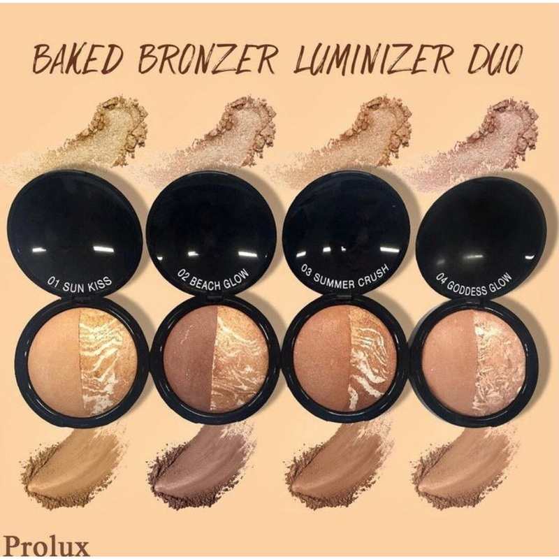 Baked Bronzer Luminizer Duo #1-Sun Kiss