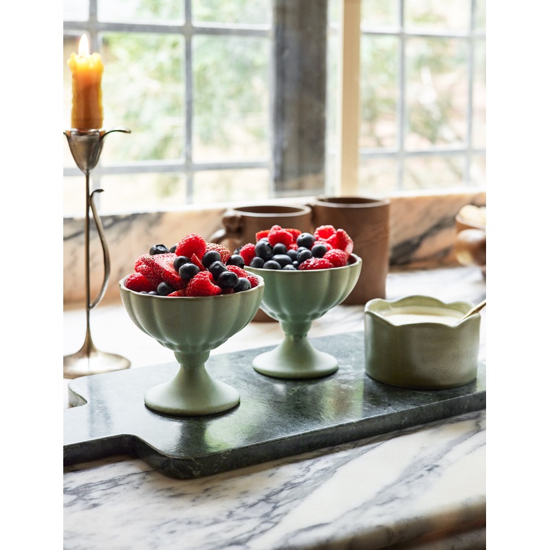Julep Fruit Cup by Sarah Sherman Samuel (Set of 2) Speckled Sage