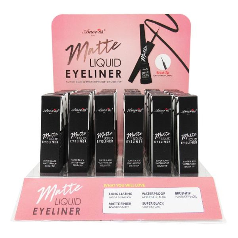 Amor Us Matte Liquid Eyeliner – Wholesale Display 24 Units (CO-EMD-5)