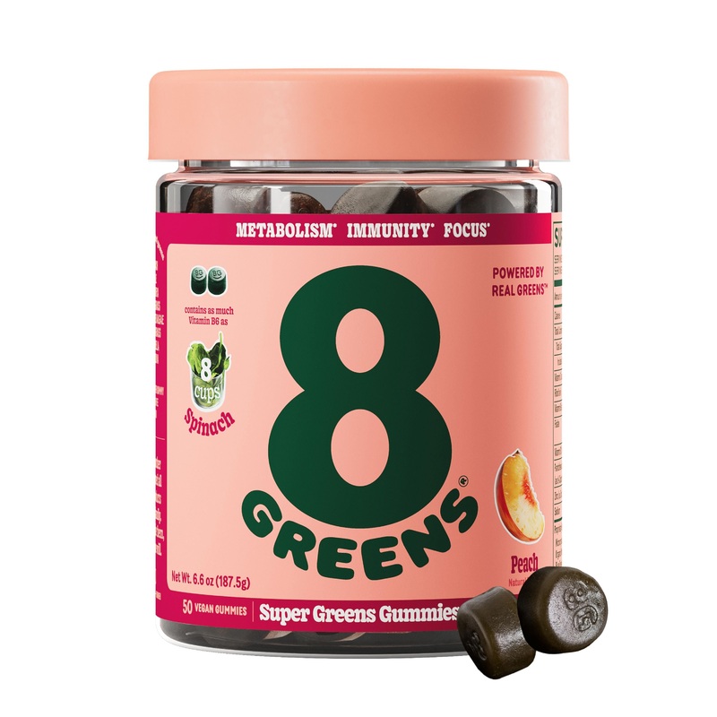 Super Greens Gummies – Peach 1 pack