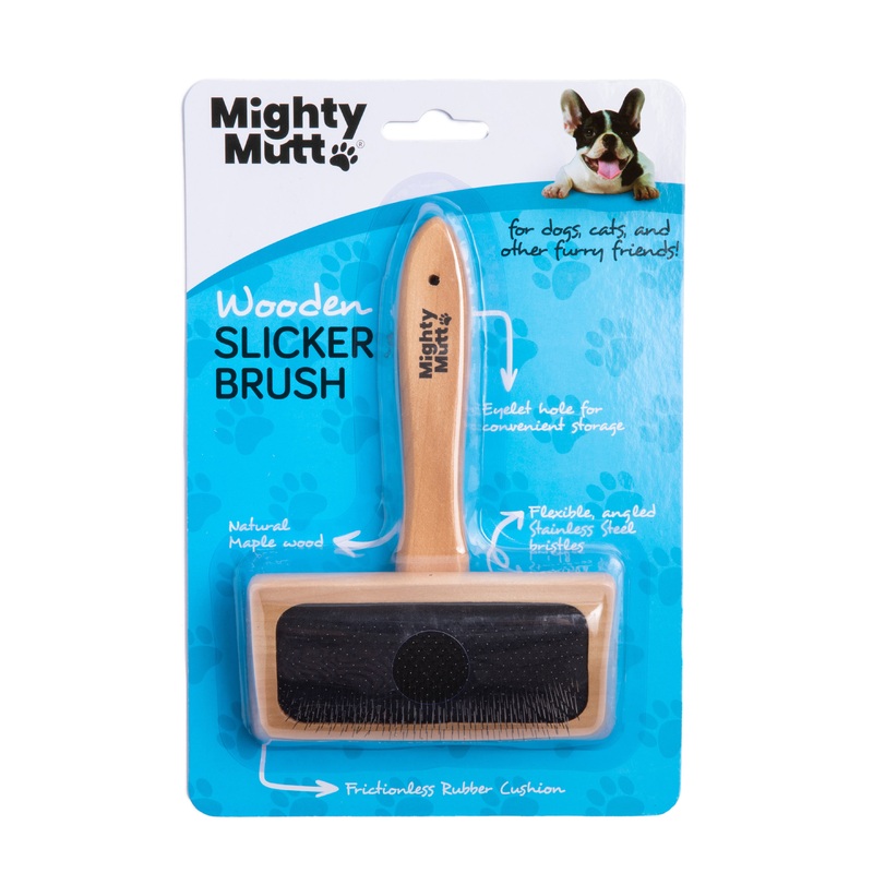 Bamboo Grooming Brush for Pets – Slicker Brush