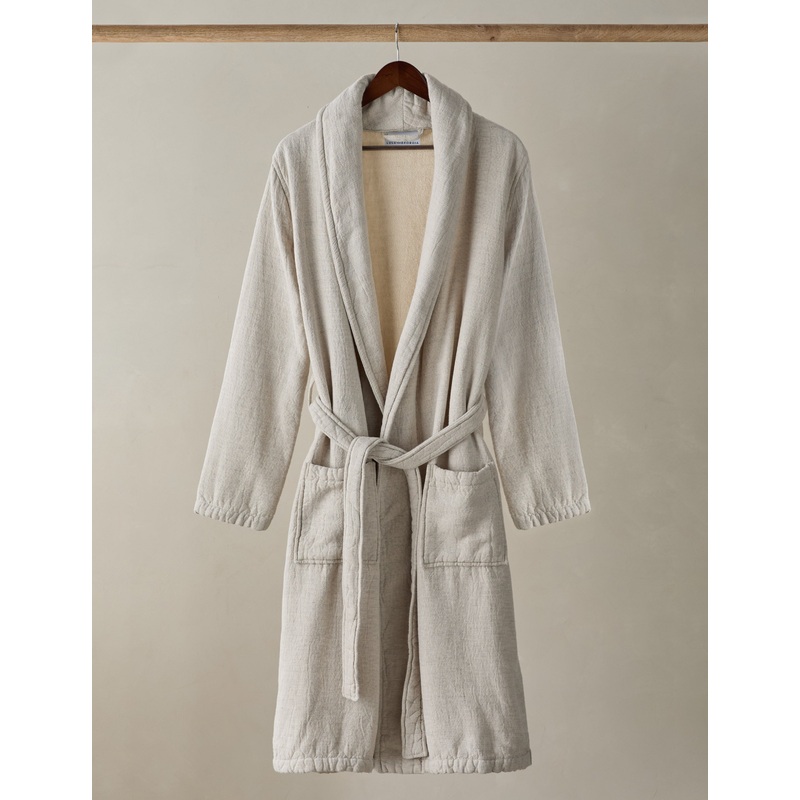 Ellery Organic Cotton Linen Robe Small