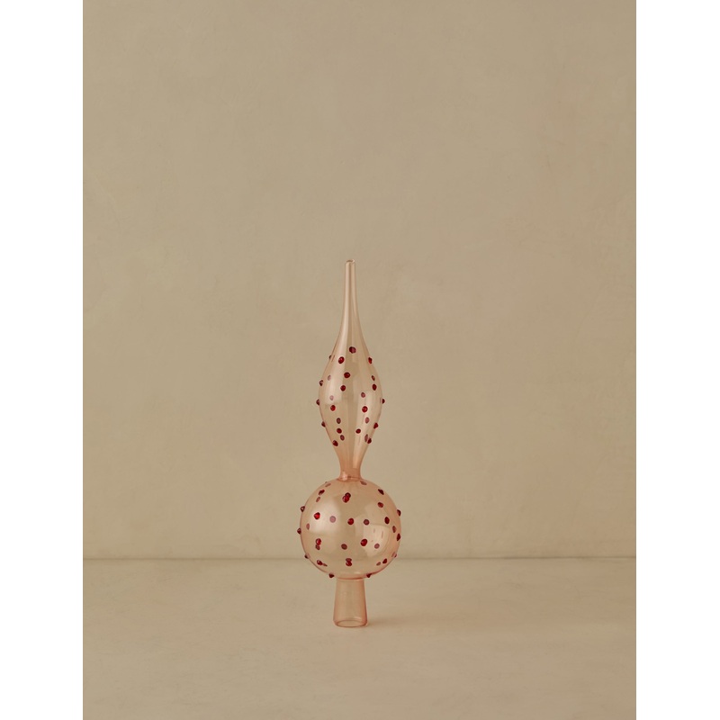 Milay Glass Finial Tree Topper Blue + Green
