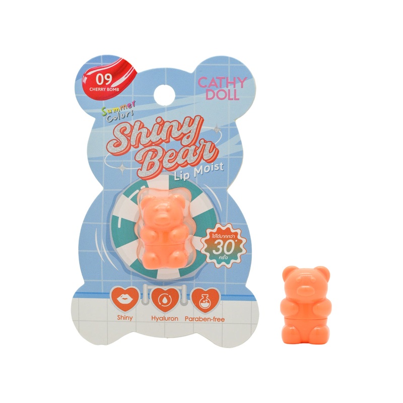 Cathy Doll Shiny Bear Lip Moist #09 Cherry Bomb 1.1g