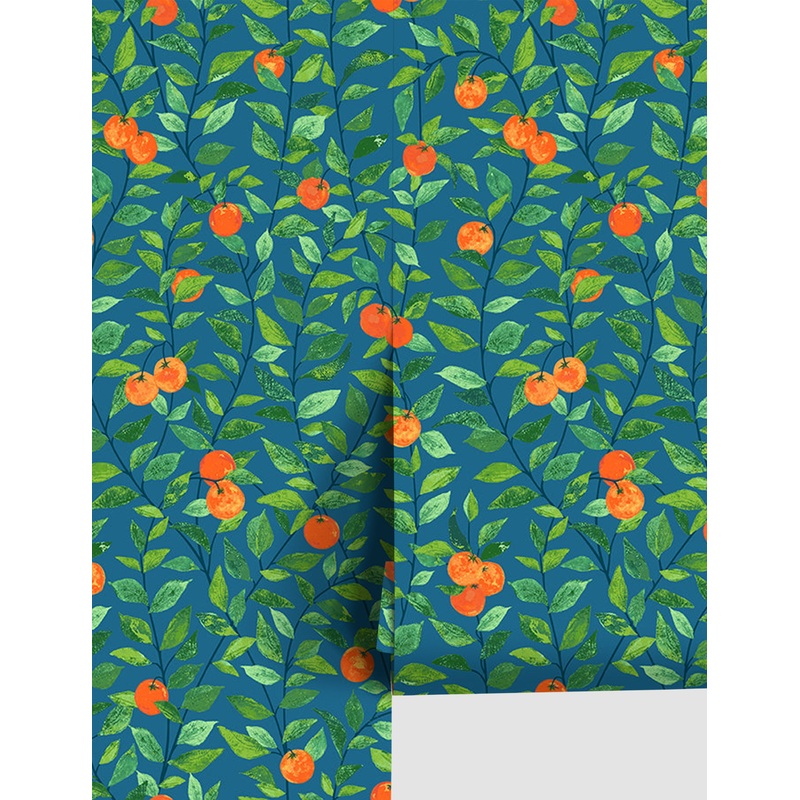 Orange Crush Peel + Stick Wallpaper Peach