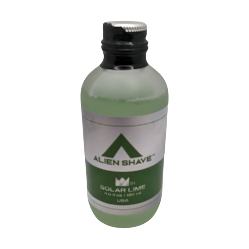 2 Bottles of Aftershave (Solar Lime, Cola) – by Alien Shave (Used)