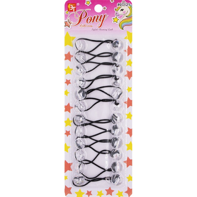 BT Ponytail Holder 16mm (07121) CLEAR