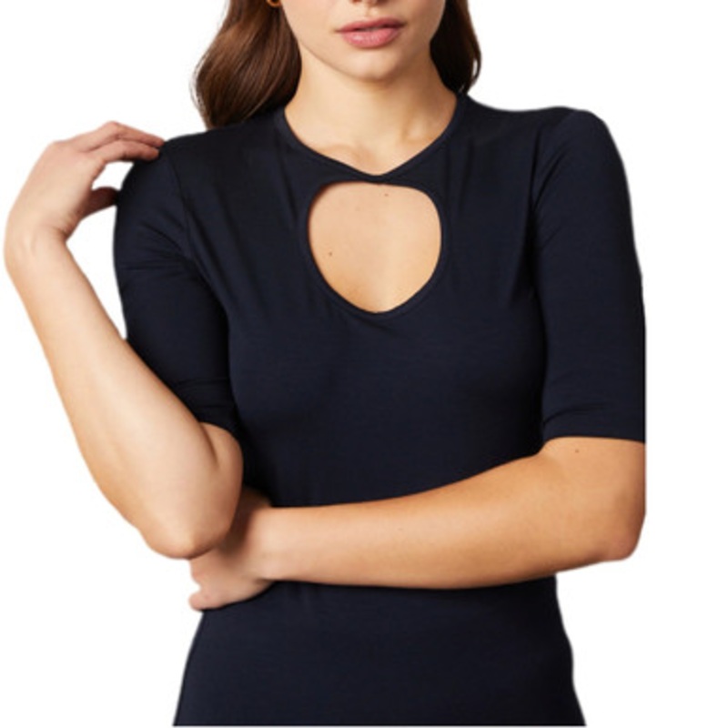 Marta Jersey Top – Navy.