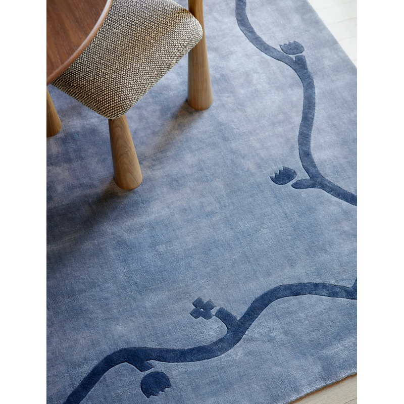Vinyet Hand-Loomed Rug by Sarah Sherman Samuel Blue 6′ x 9′