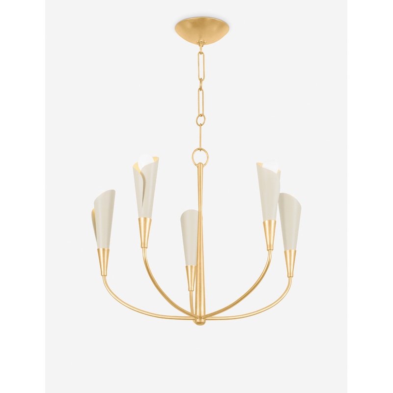 Yvette Chandelier Brass 30″Dia