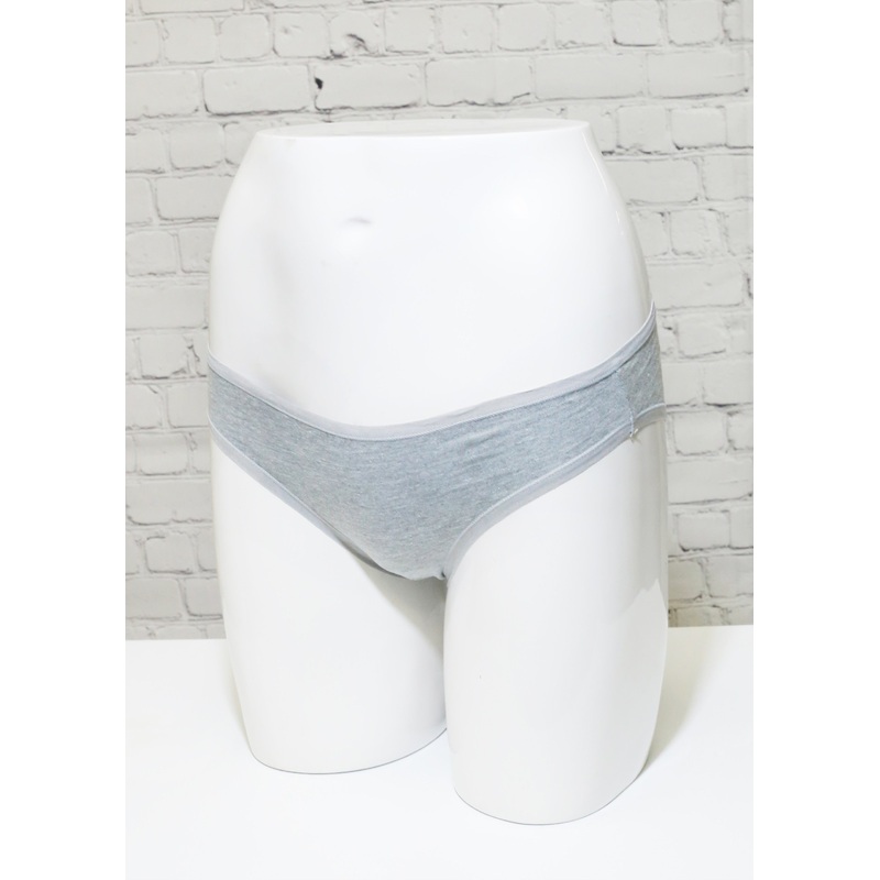 Her. Cotton Stretch Thong – Grey Small