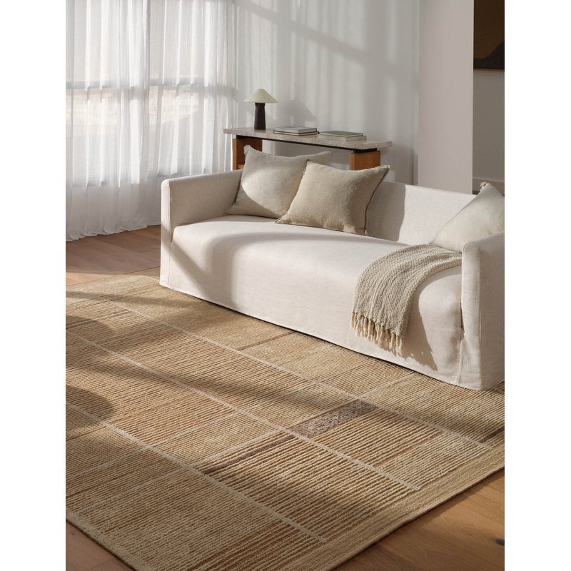 Kindholm Hand-Knotted Wool Rug Tan 8′ x 10′