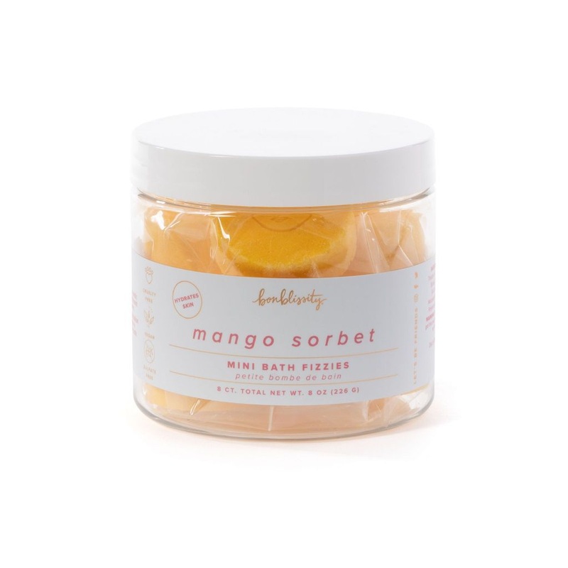 Mango Sorbet – Bonblissity Mini Bath Fizzies | 8 ct