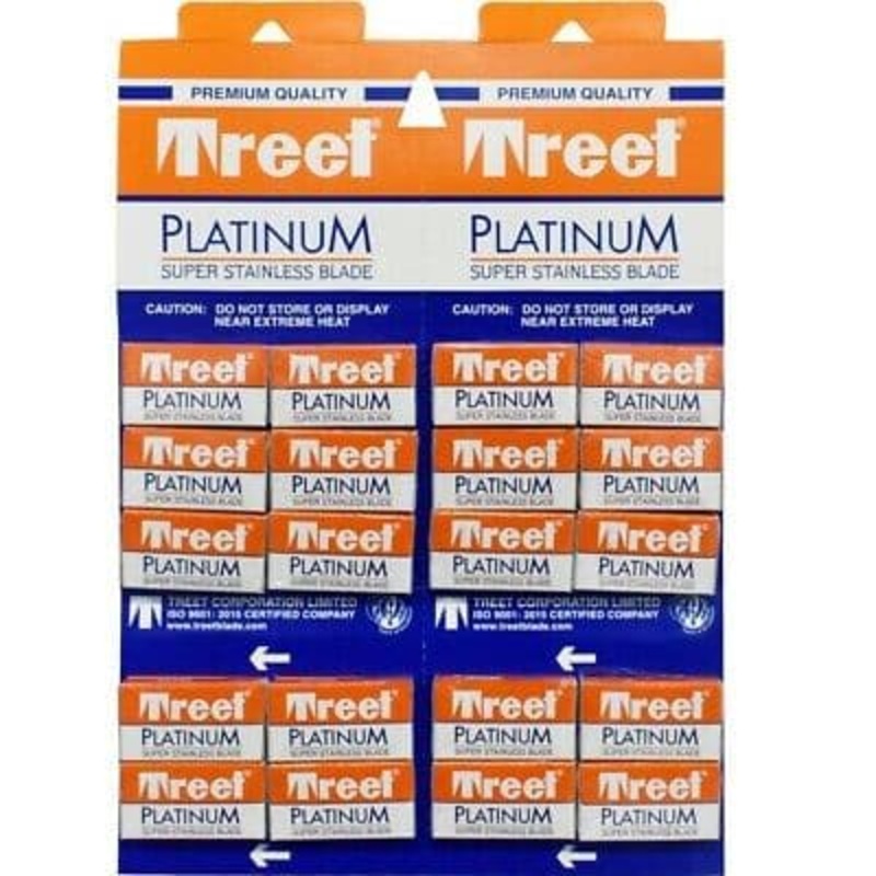 Treet Platinum Double Edge Razor Blades (200 blade pack)