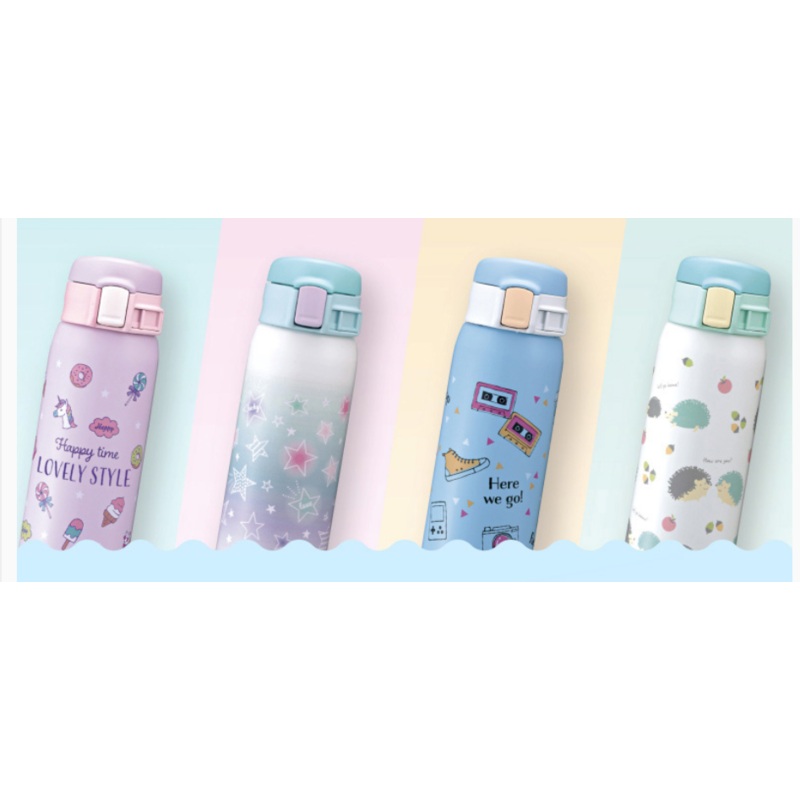 Zojirushi Stainless Mug SM-36  Blue Cartoon