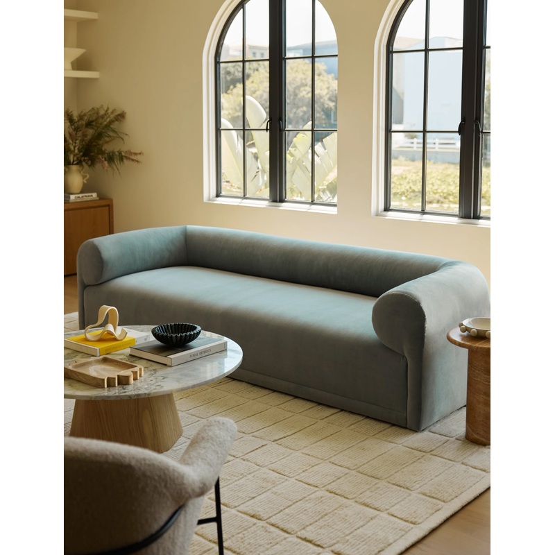 Carson Sofa White Boucle