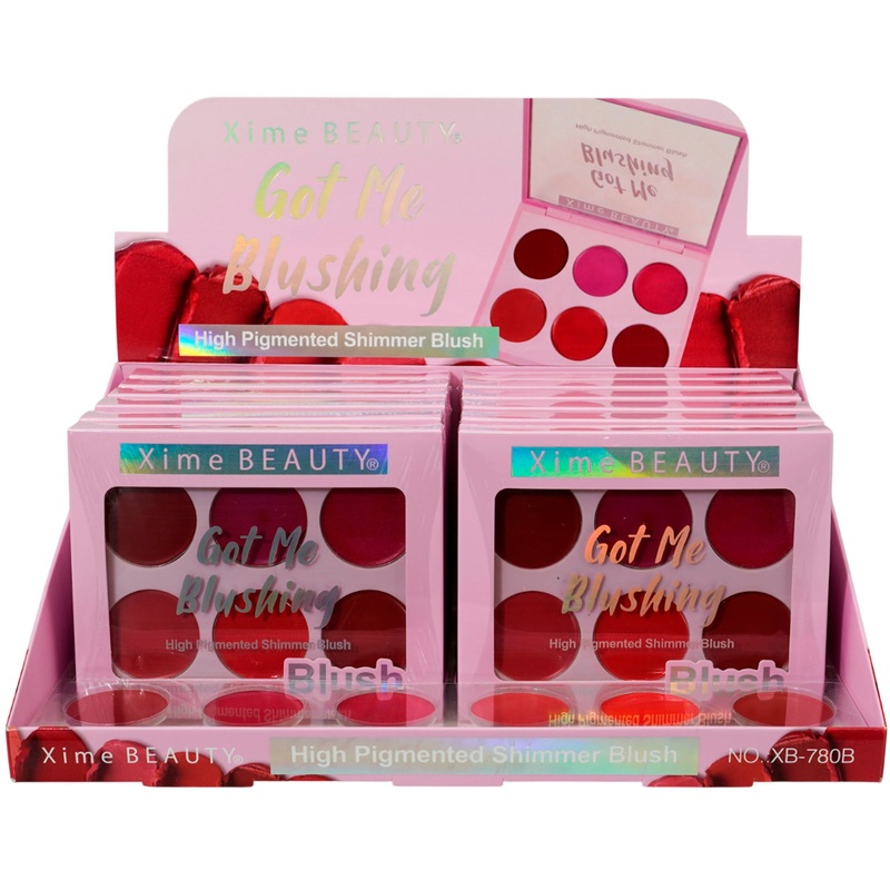 Xime Beauty Got Me Blushing High Shimmer Blush – Wholesale Display 12 Units (XB-780B)