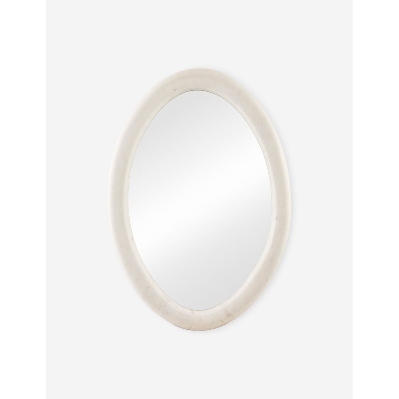 Fedde Oval Mirror White Large