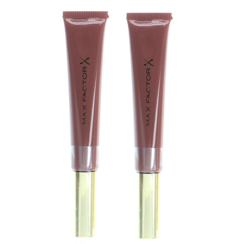Max Factor Nude Glory Lip Gloss Cushion 015, 2-Pack (9ml Each)