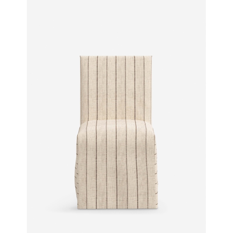 Haddan Slipcover Dining Chair Natural Stripe