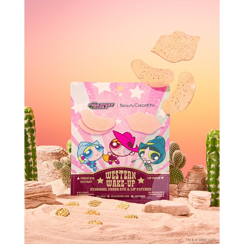 The Powerpuff Girls “Western Wake-Up” Hydrogel Undereye & Lip Patches (3 Pack)