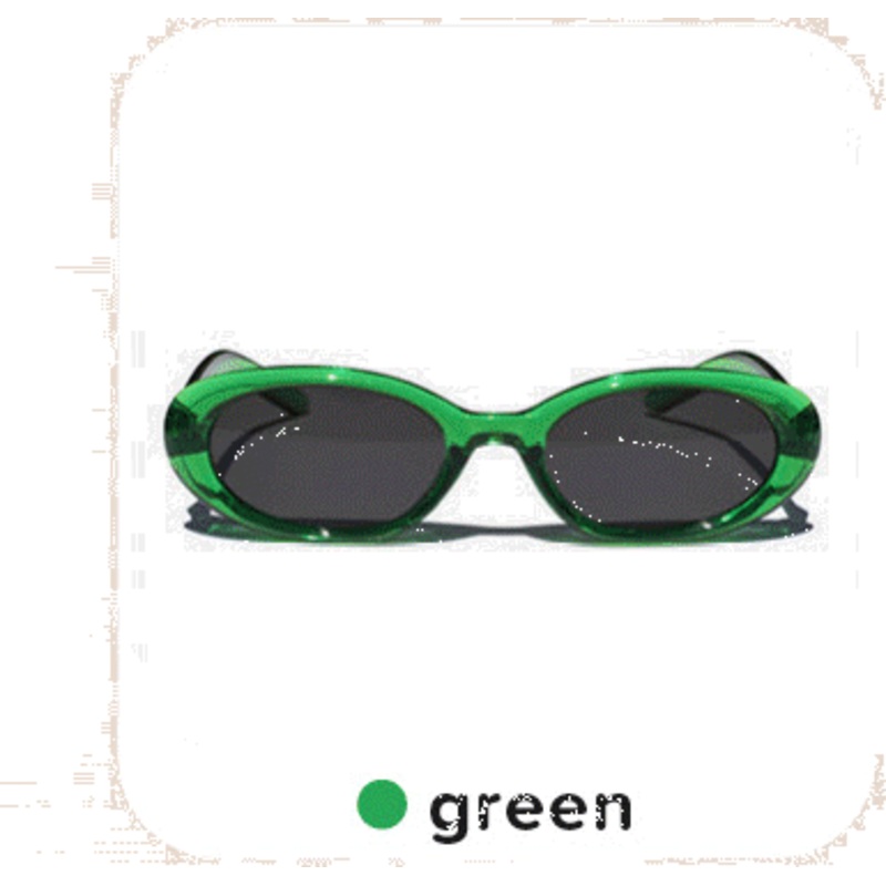 Chic Oval Glasses Black