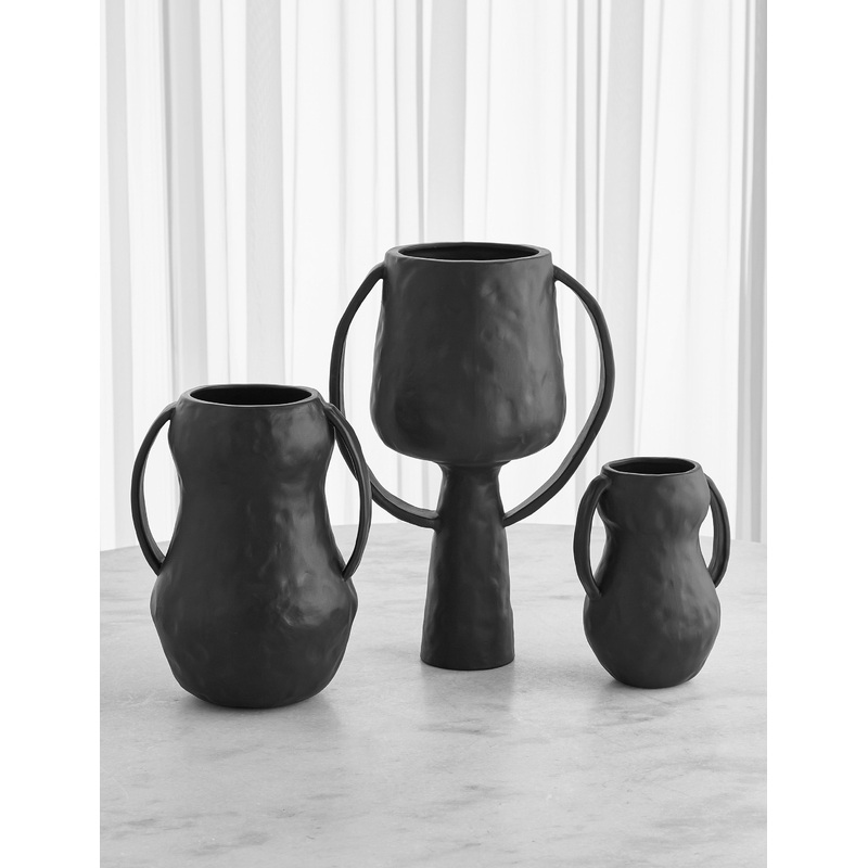 Aquitaine Vase by Lemieux et Cie Matte Black Small