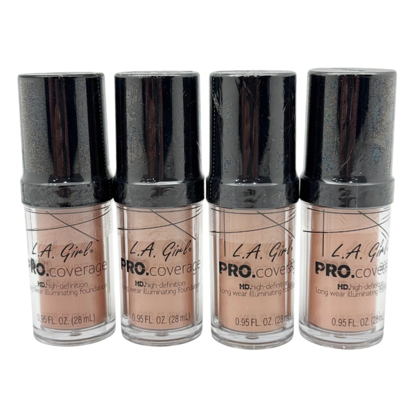 L.A. Girl Pro Coverage HD Foundation Assorted – Wholesale Pack 12 Units (GLM642/43/44/45/46)