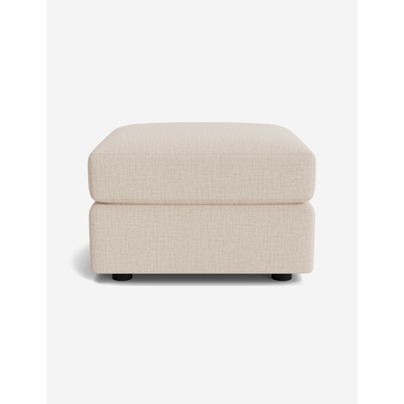 Masera Ottoman Flax Performance Cotton Weave