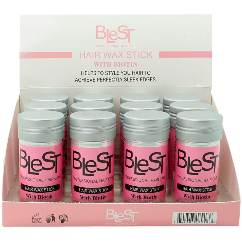 Blest Hair Wax Stick With Biotin – Wholesale Display 12 Units (HW-777)