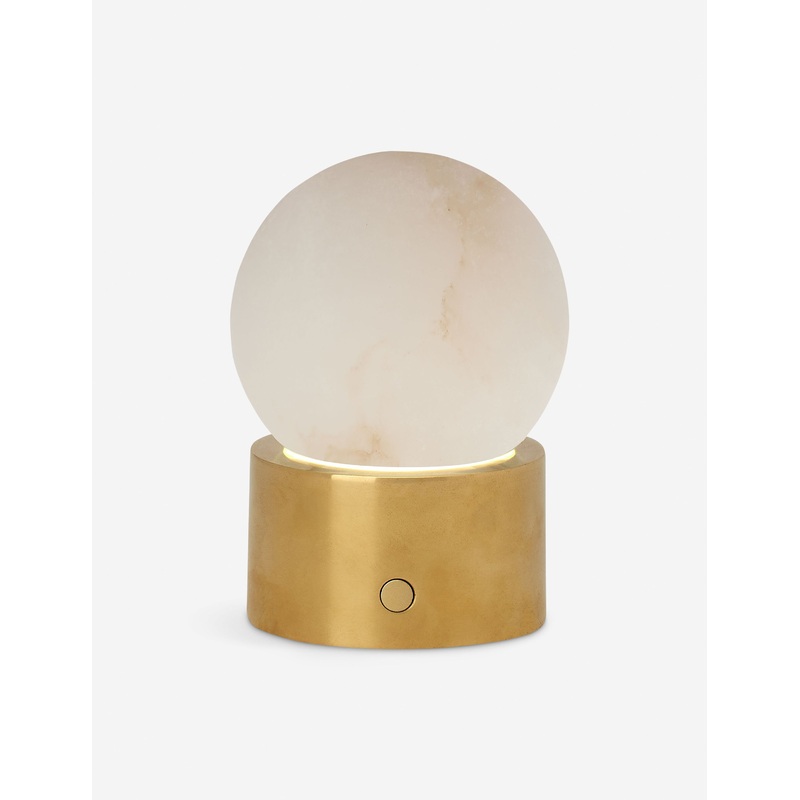 Conzett Mini Cordless Table Lamp Antique Brass