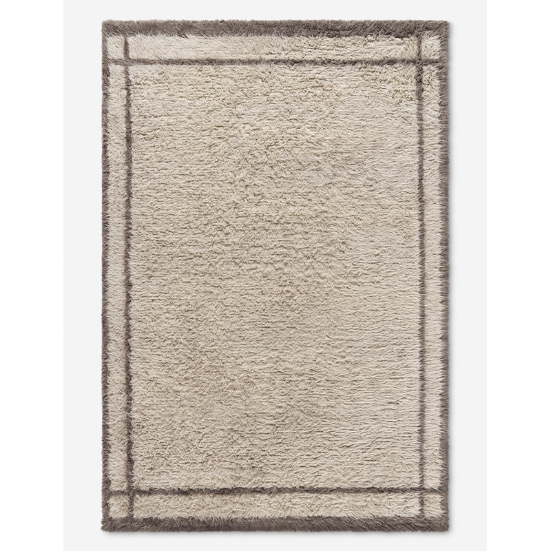 Rizal Moroccan Style Hand-Tufted Wool Rug Taupe 2′ x 3′