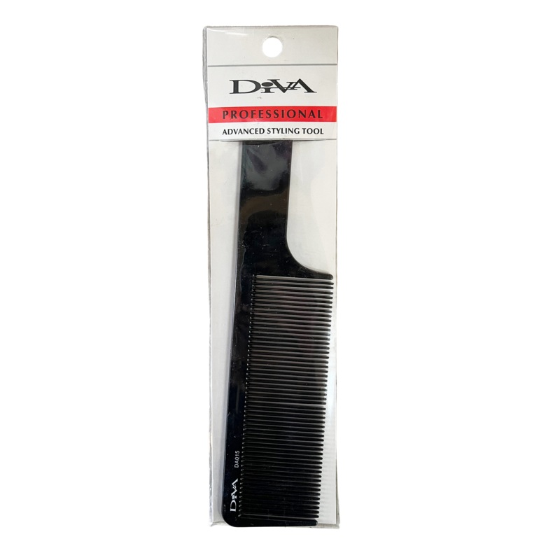 Diva Professional Advanced Styling Tool Flat Top Comb 9″ | DA015