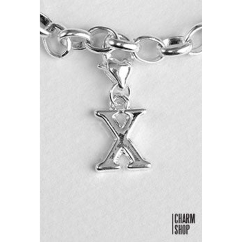 Letter X Dangle Charm