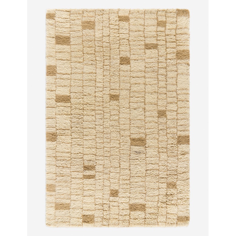 Madrazo Moroccan Style Hand-Tufted Wool Rug Beige 2′ x 3′