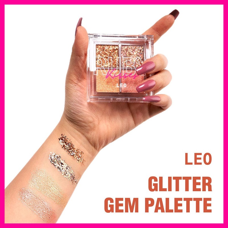 Ruby Kisses Glitter Gem Palette GGP LEO GGP01